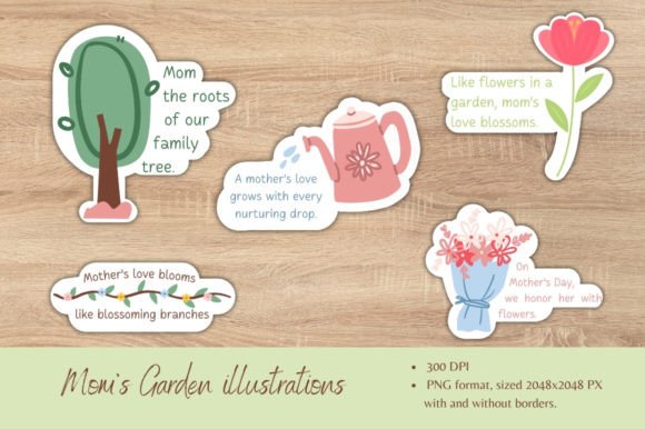 Celebrate Mother's Day with Mom's Garden Illustrations