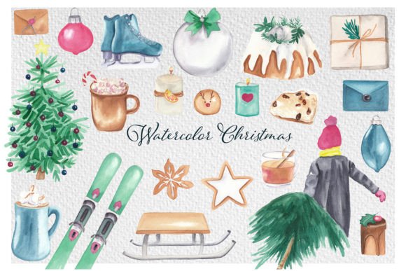 Christmas Illustrations Watercolor Png: Crafting Festive Magic