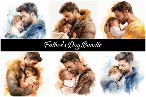 Father's Day Bundle - 18 Illustrations: A Designer's Asset Guide