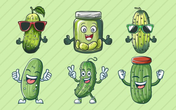 Pickle Object Vector Illustrations: A Fresh Take on Design Assets