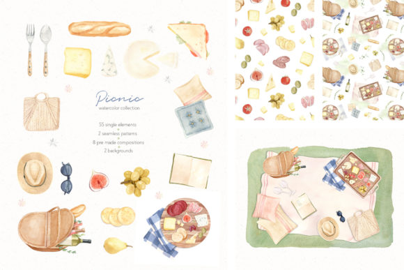 Picnic Time - Illustrations Set