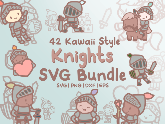 Unleashing Charm with Cute Knights SVG Illustrations